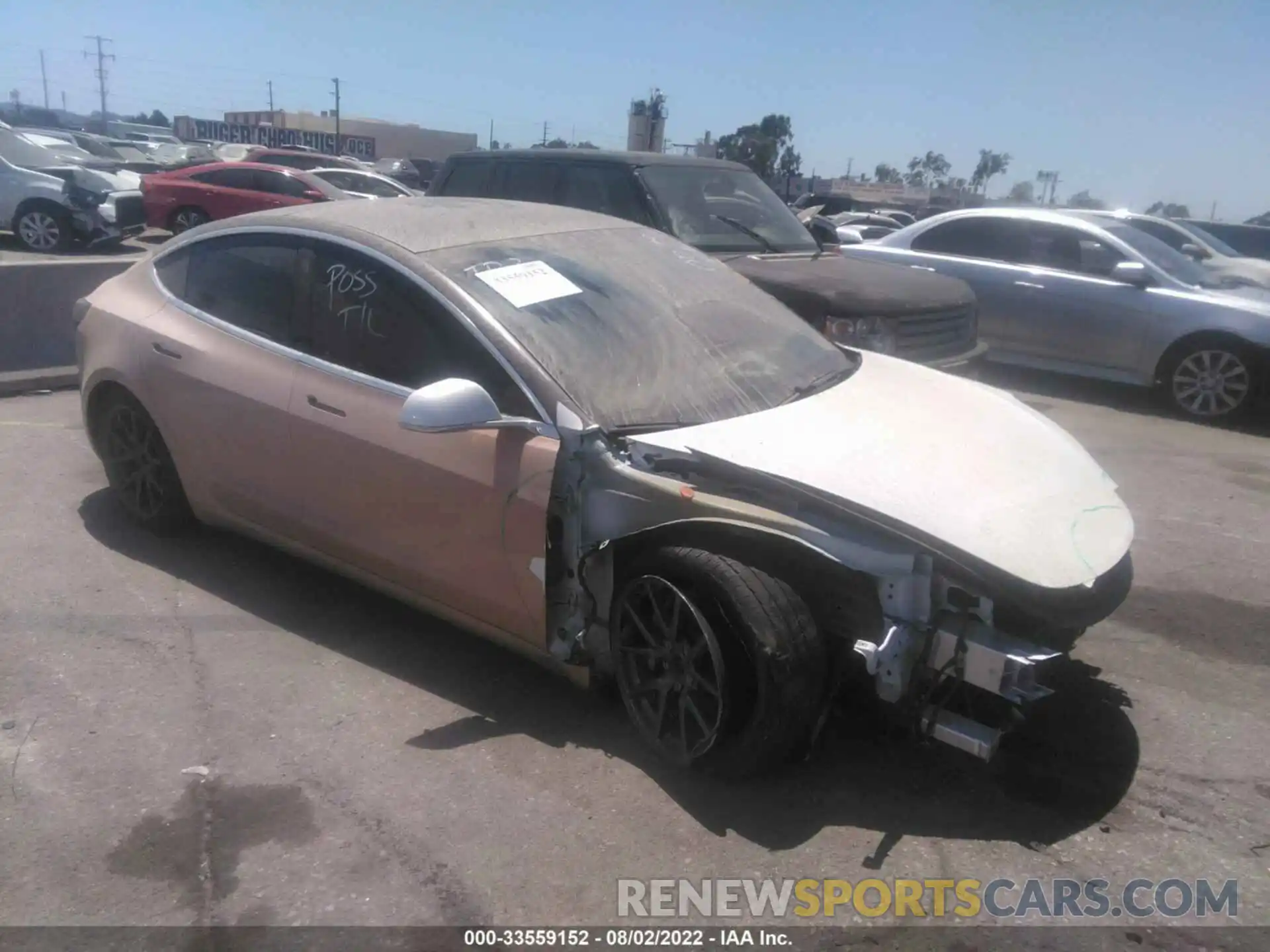 1 Photograph of a damaged car 5YJ3E1EB9LF811770 TESLA MODEL 3 2020