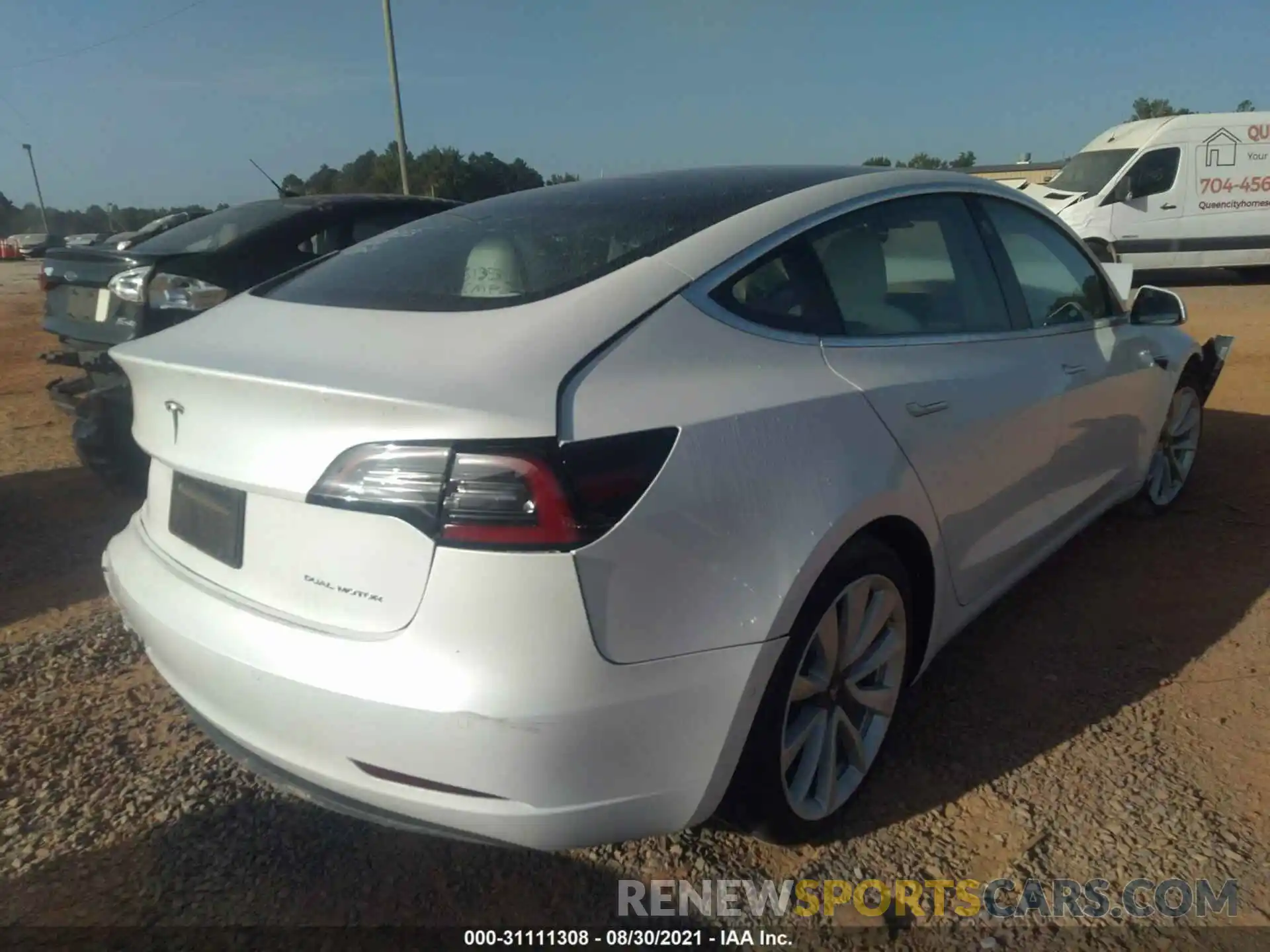 4 Photograph of a damaged car 5YJ3E1EBXLF513583 TESLA MODEL 3 2020