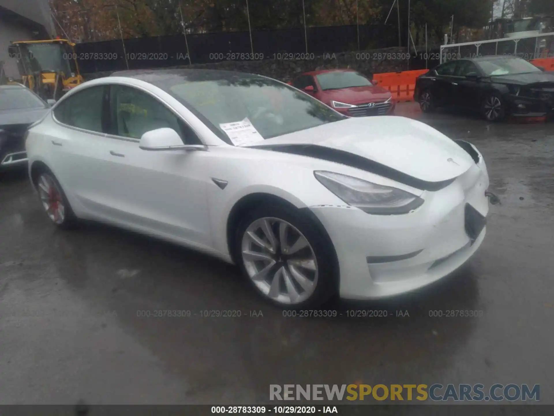 1 Photograph of a damaged car 5YJ3E1EBXLF513731 TESLA MODEL 3 2020