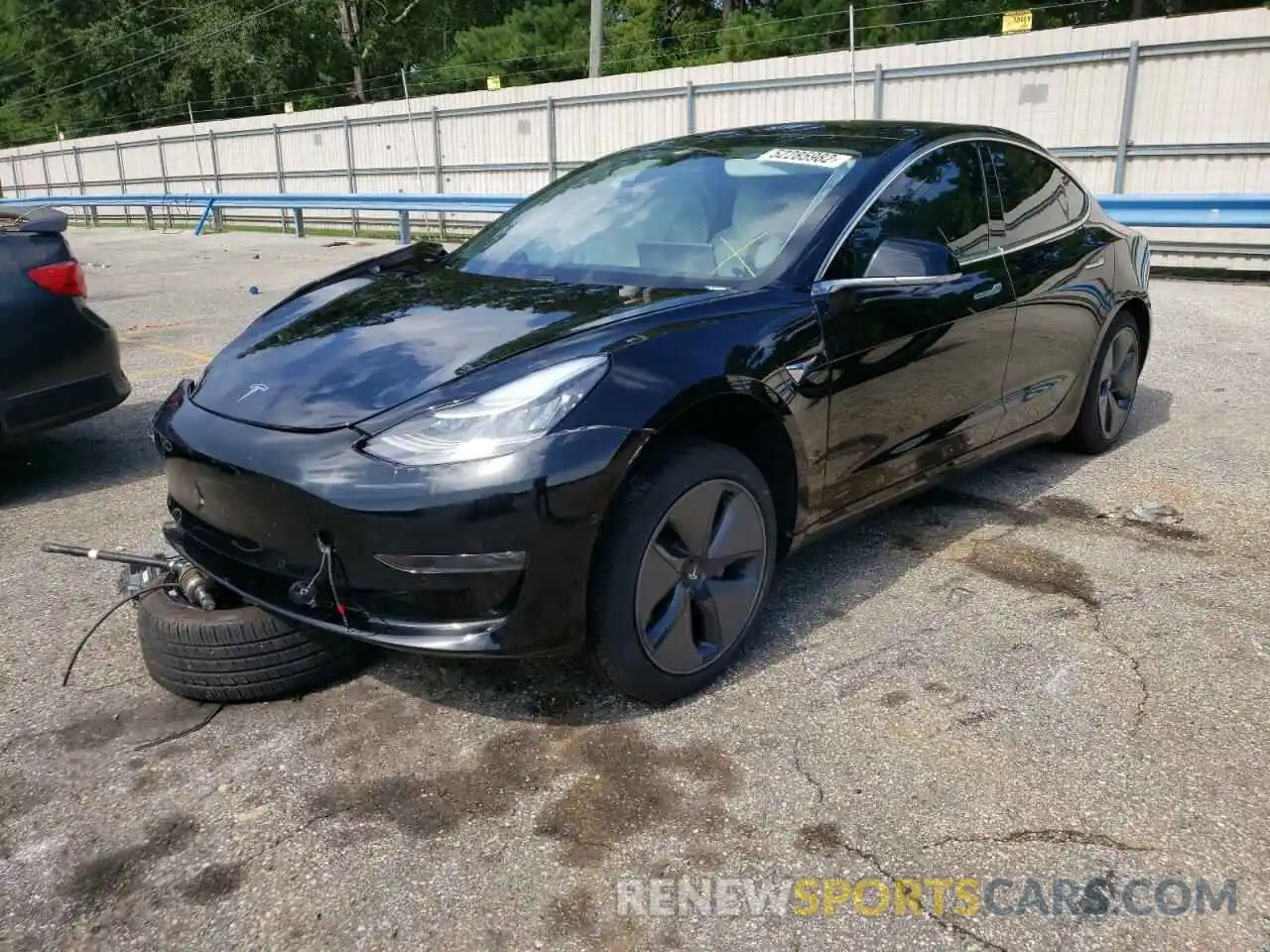 2 Photograph of a damaged car 5YJ3E1EBXLF601016 TESLA MODEL 3 2020