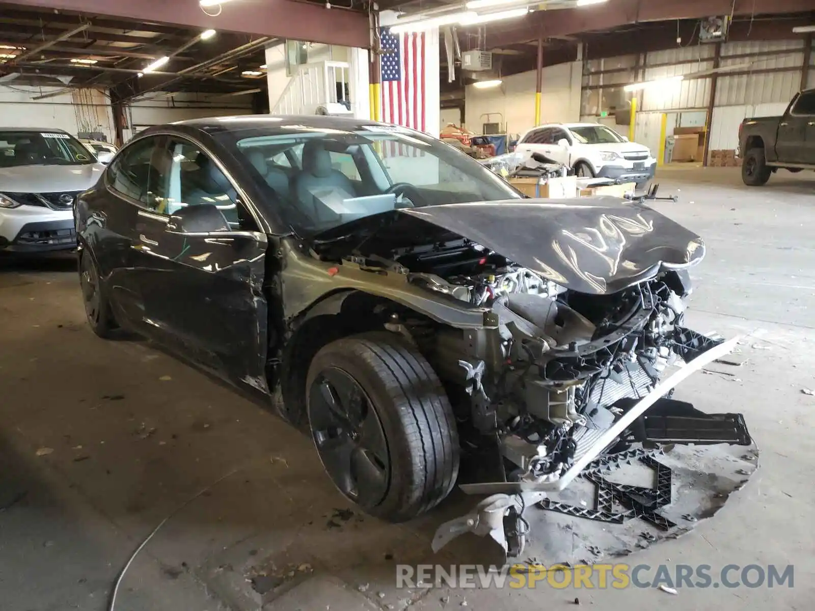 1 Photograph of a damaged car 5YJ3E1EBXLF616230 TESLA MODEL 3 2020