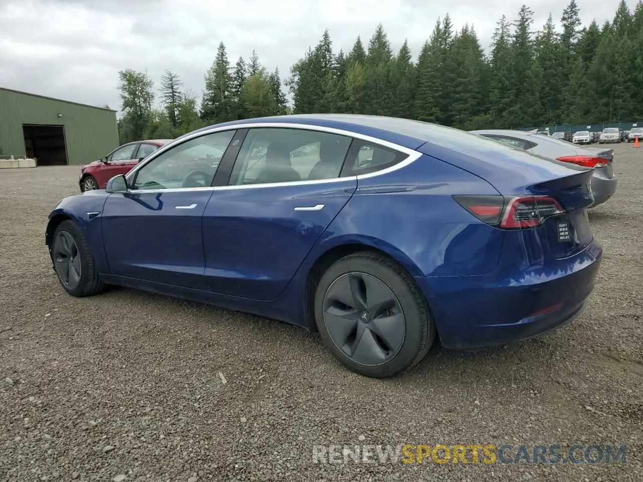 2 Photograph of a damaged car 5YJ3E1EBXLF617698 TESLA MODEL 3 2020