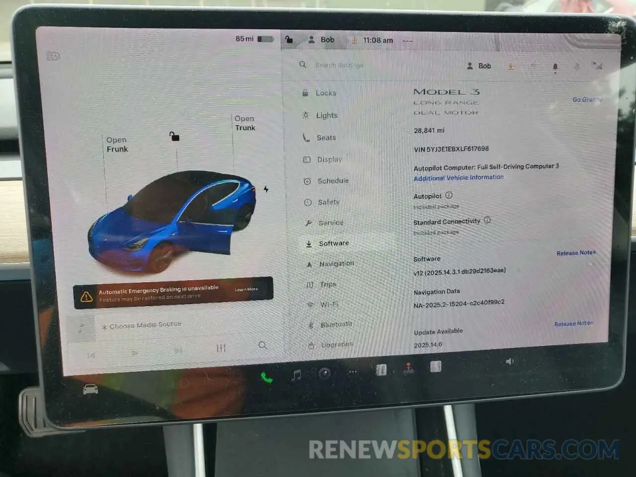 9 Photograph of a damaged car 5YJ3E1EBXLF617698 TESLA MODEL 3 2020