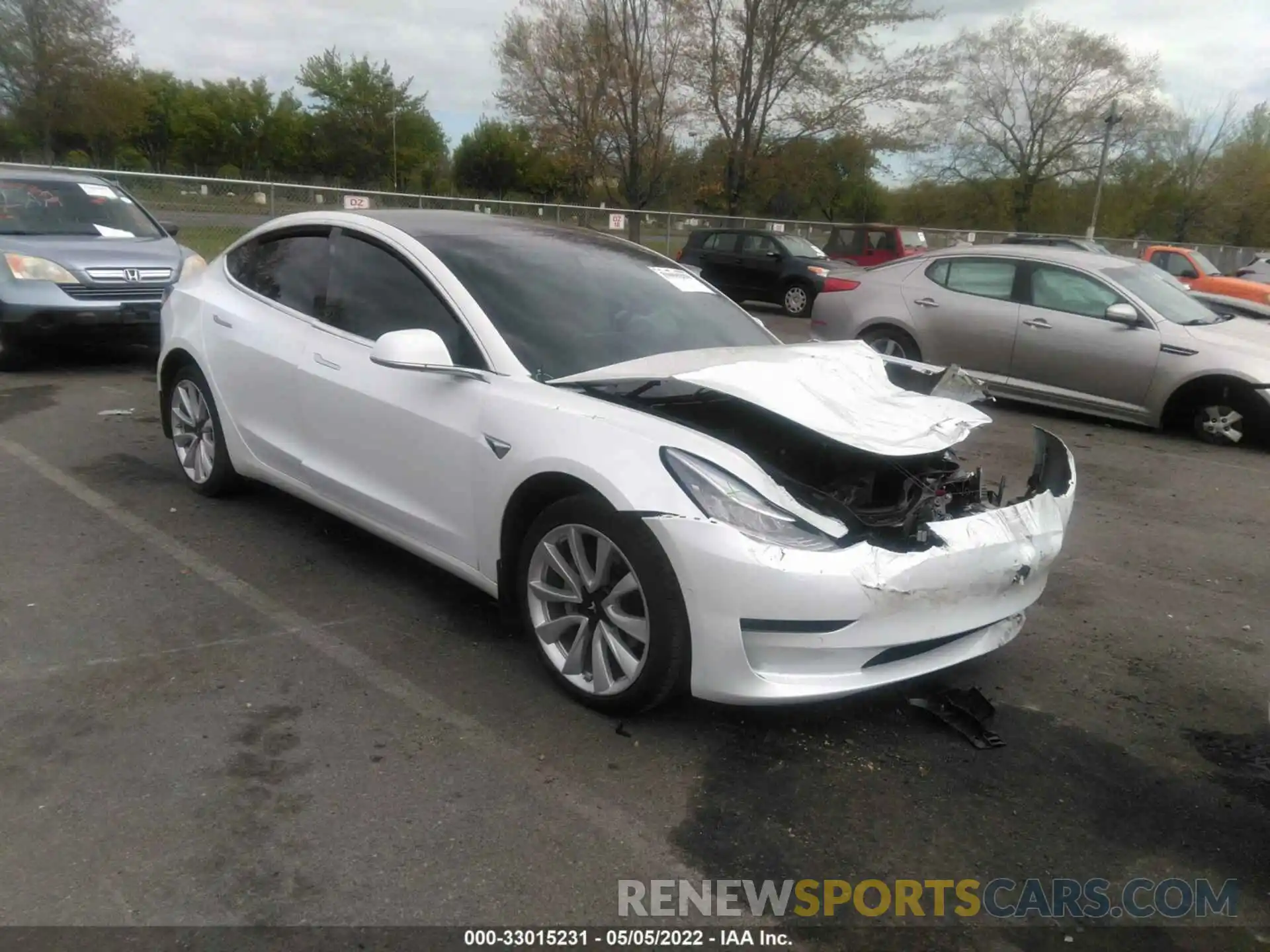 1 Photograph of a damaged car 5YJ3E1EBXLF621377 TESLA MODEL 3 2020