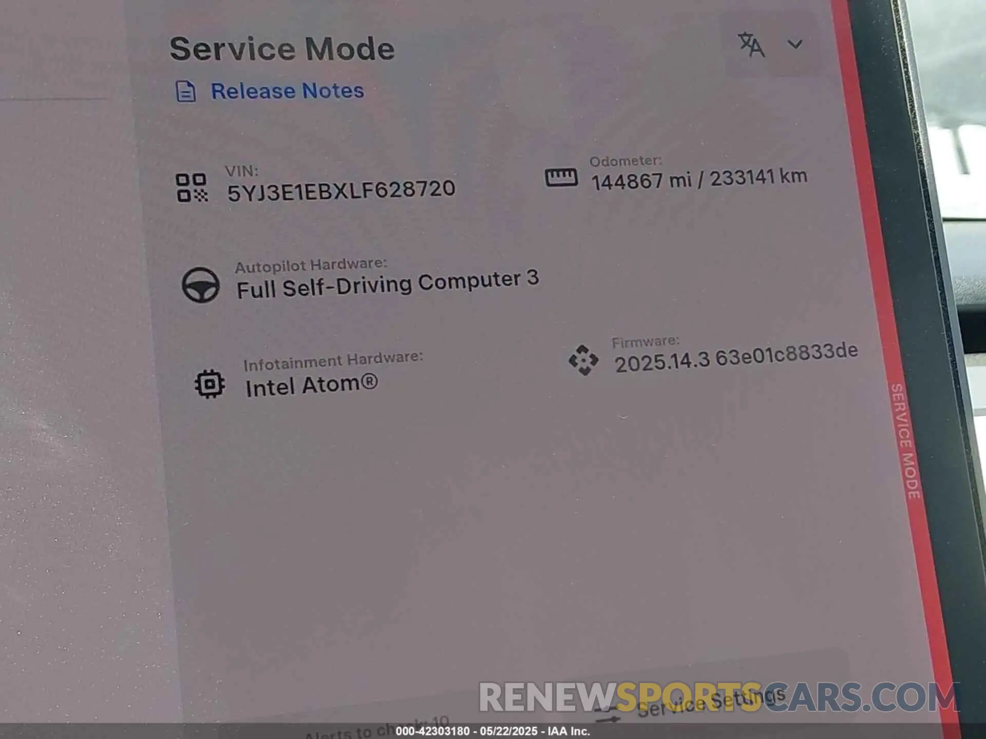 7 Photograph of a damaged car 5YJ3E1EBXLF628720 TESLA MODEL 3 2020