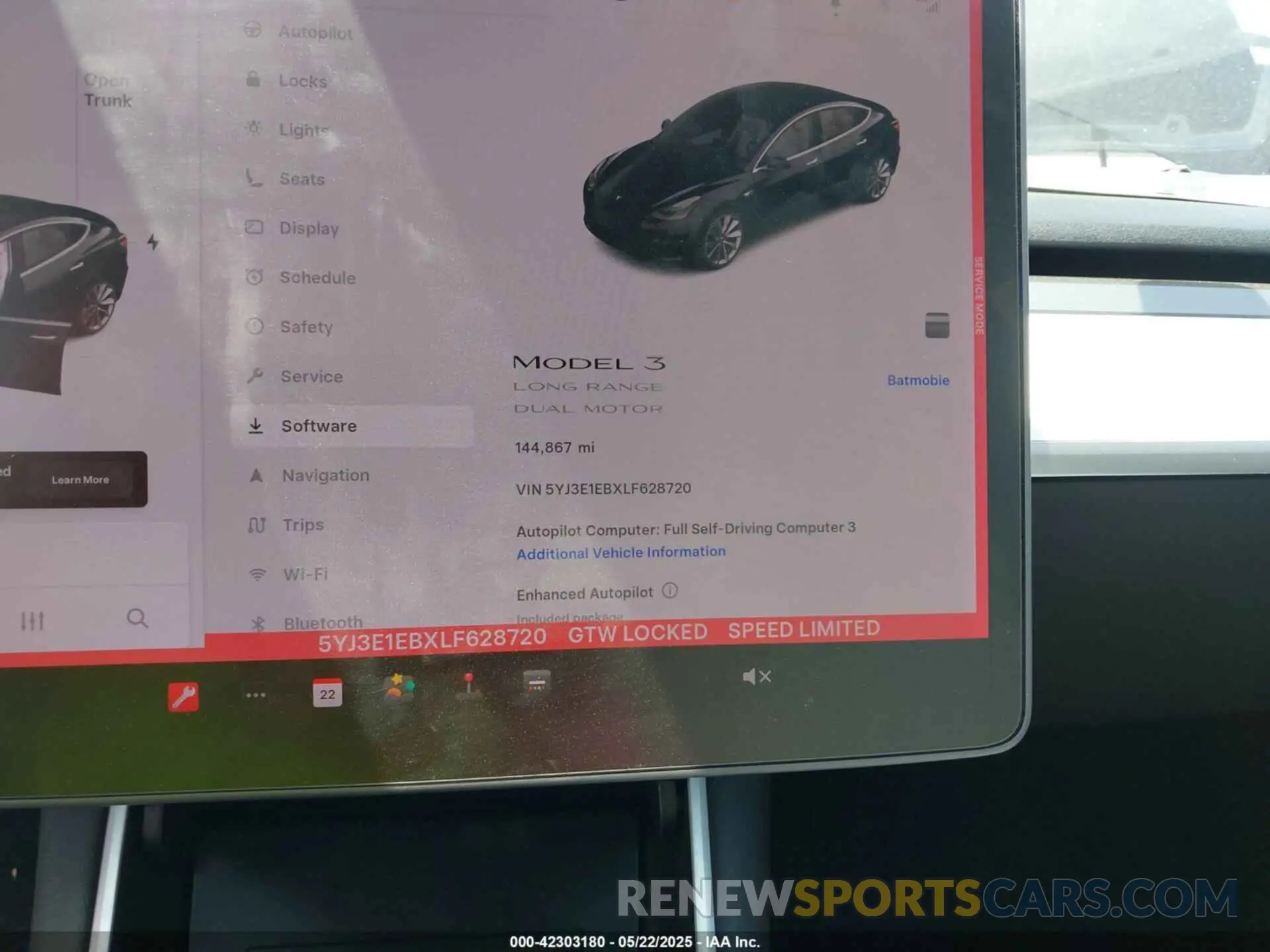 9 Photograph of a damaged car 5YJ3E1EBXLF628720 TESLA MODEL 3 2020