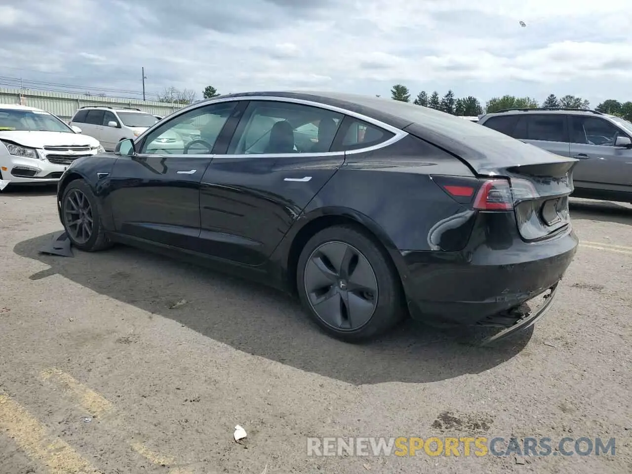 2 Photograph of a damaged car 5YJ3E1EBXLF635036 TESLA MODEL 3 2020