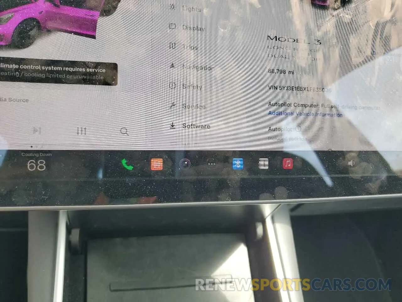 9 Photograph of a damaged car 5YJ3E1EBXLF635036 TESLA MODEL 3 2020