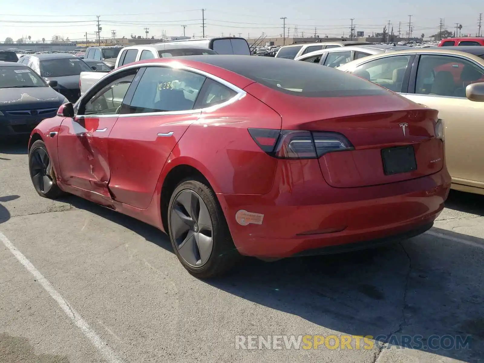 3 Photograph of a damaged car 5YJ3E1EBXLF635795 TESLA MODEL 3 2020