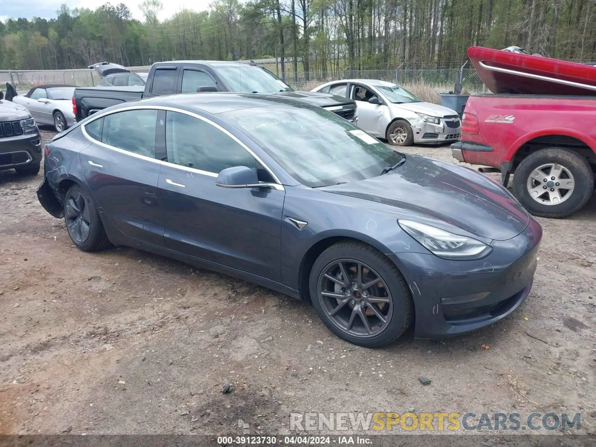 1 Photograph of a damaged car 5YJ3E1EBXLF636803 TESLA MODEL 3 2020
