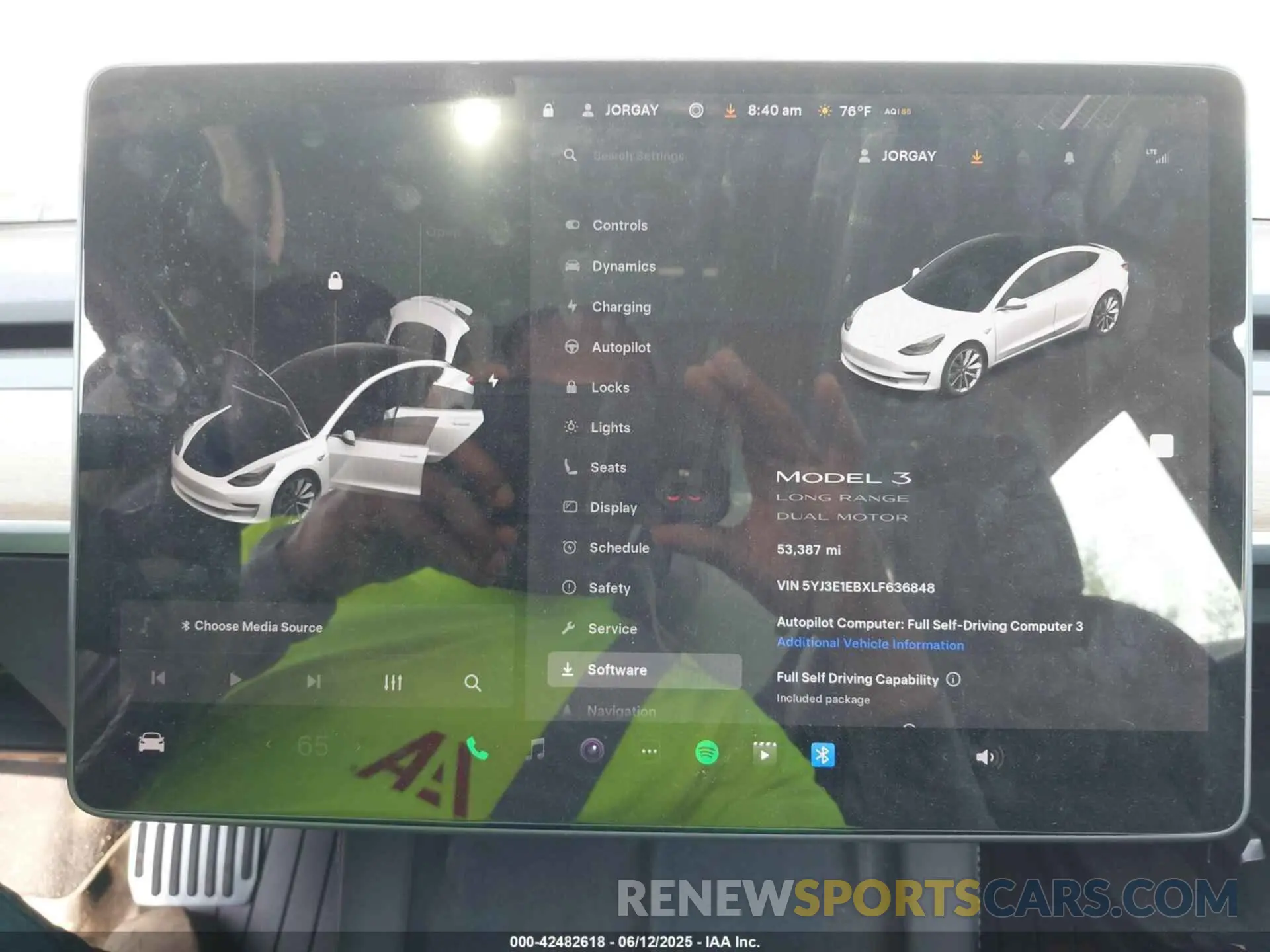 7 Photograph of a damaged car 5YJ3E1EBXLF636848 TESLA MODEL 3 2020