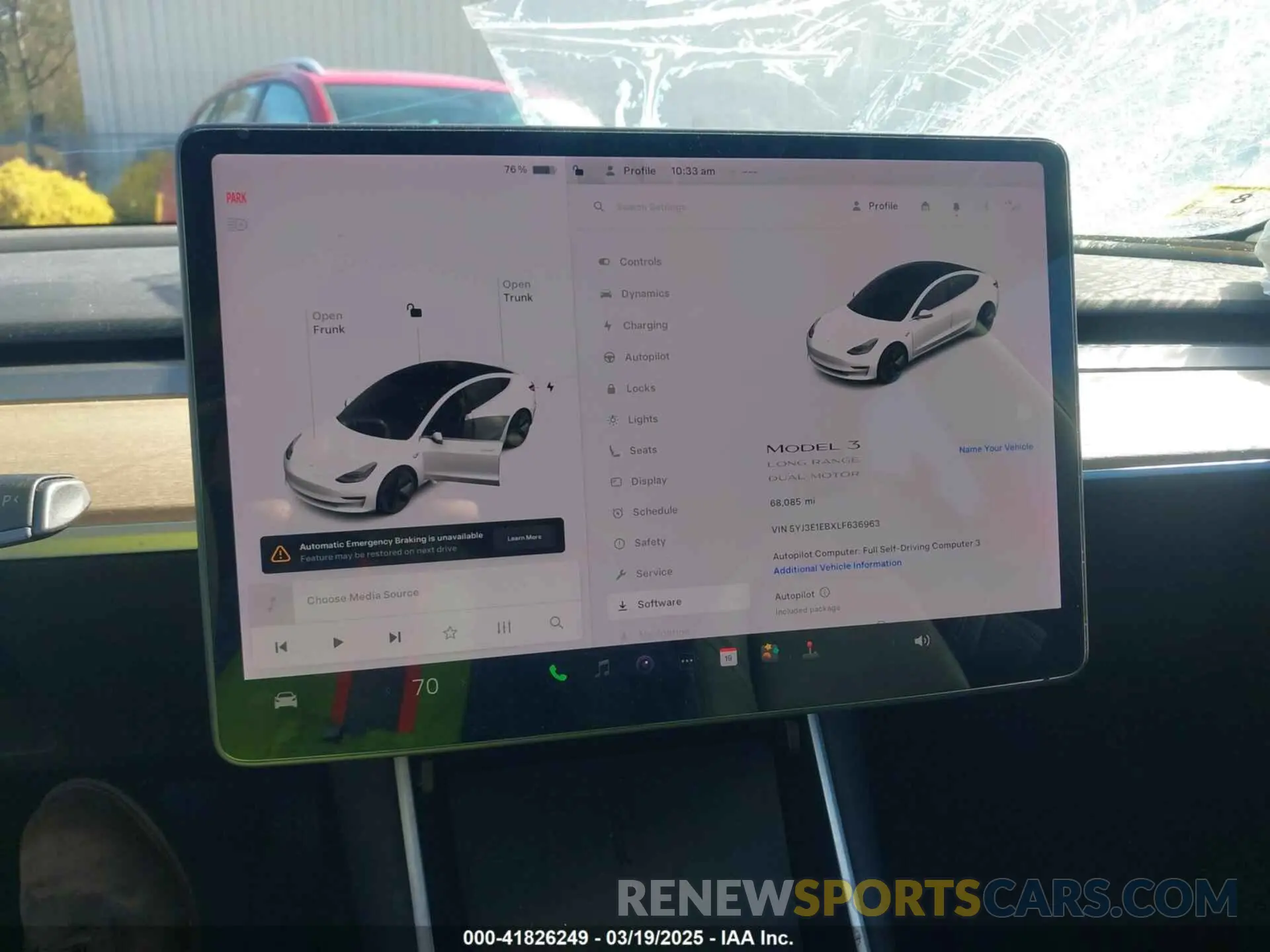 19 Photograph of a damaged car 5YJ3E1EBXLF636963 TESLA MODEL 3 2020