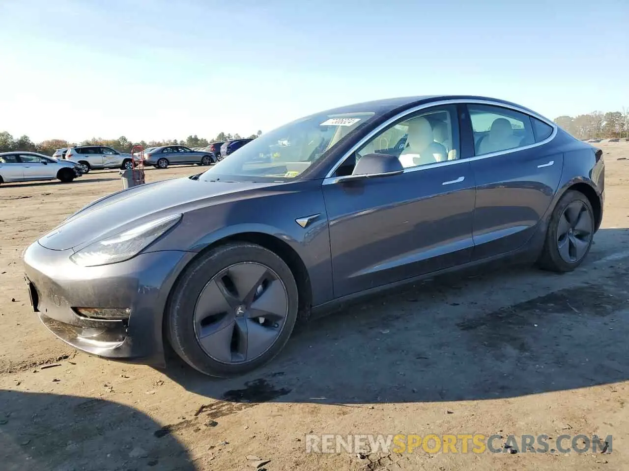 1 Photograph of a damaged car 5YJ3E1EBXLF639152 TESLA MODEL 3 2020
