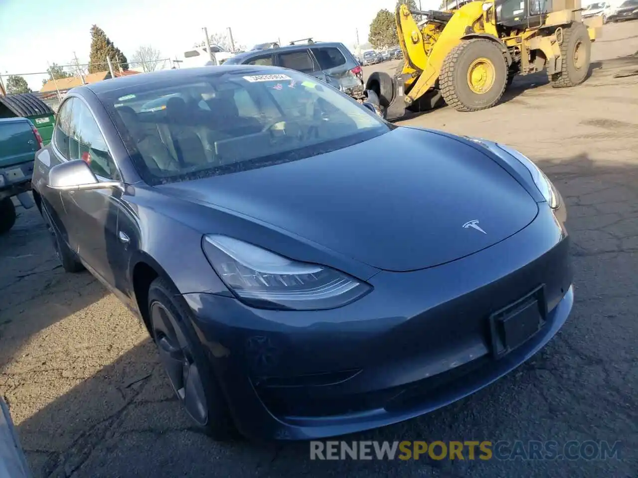 1 Photograph of a damaged car 5YJ3E1EBXLF649762 TESLA MODEL 3 2020