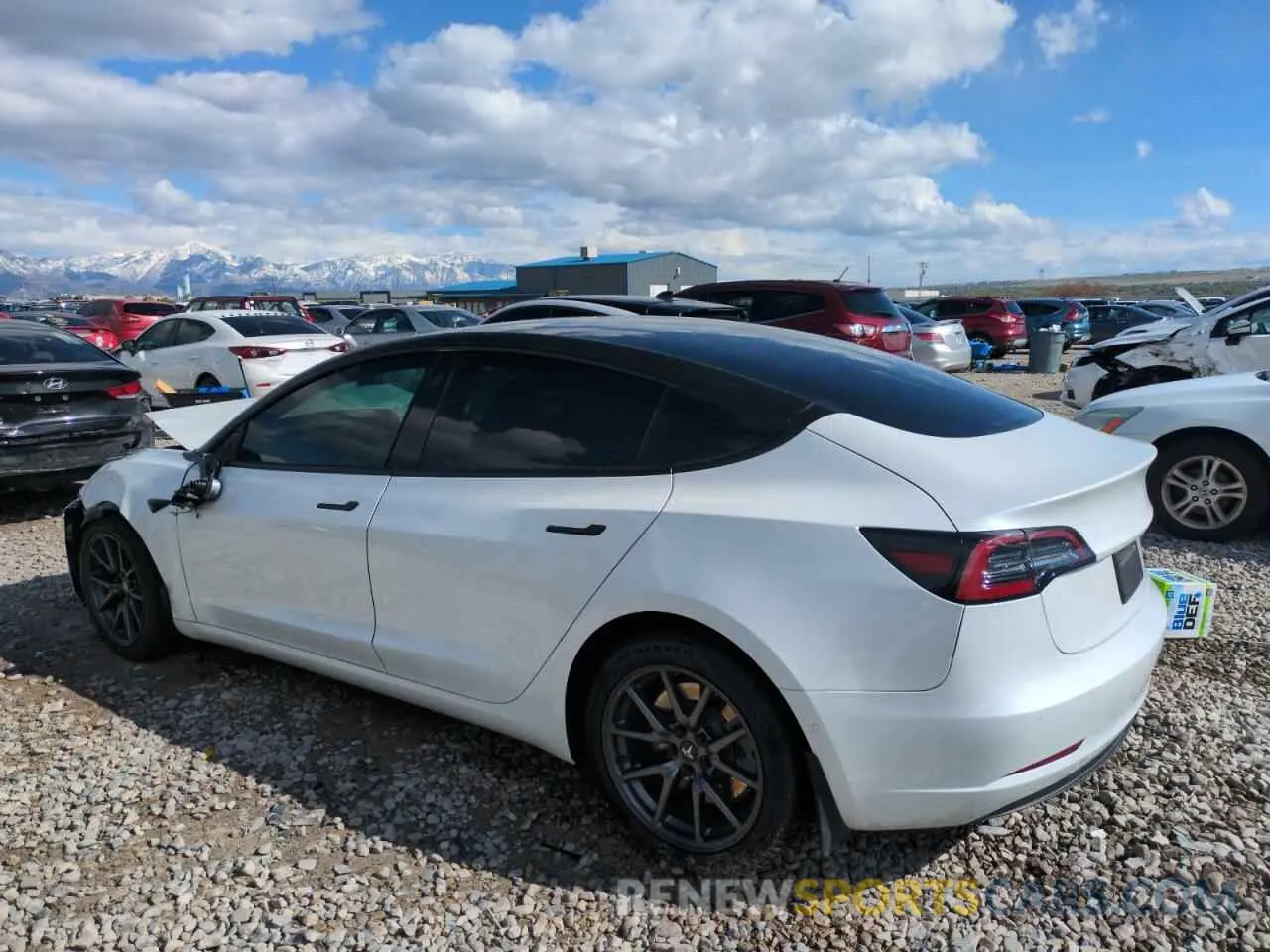 2 Photograph of a damaged car 5YJ3E1EBXLF650510 TESLA MODEL 3 2020