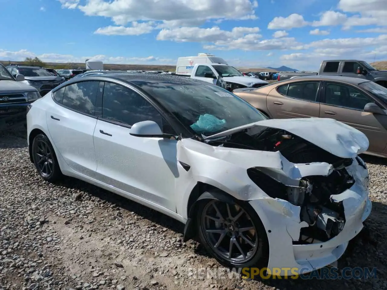 4 Photograph of a damaged car 5YJ3E1EBXLF650510 TESLA MODEL 3 2020