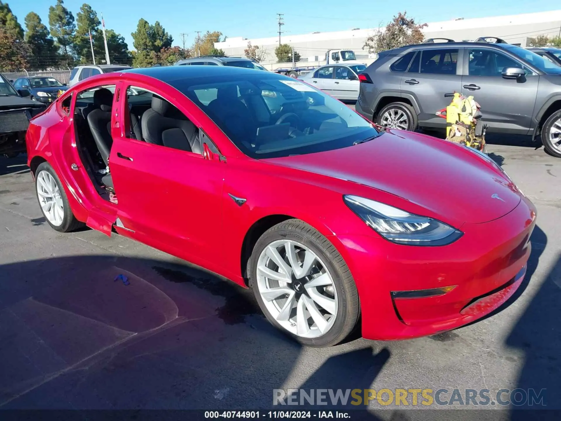 1 Photograph of a damaged car 5YJ3E1EBXLF651026 TESLA MODEL 3 2020