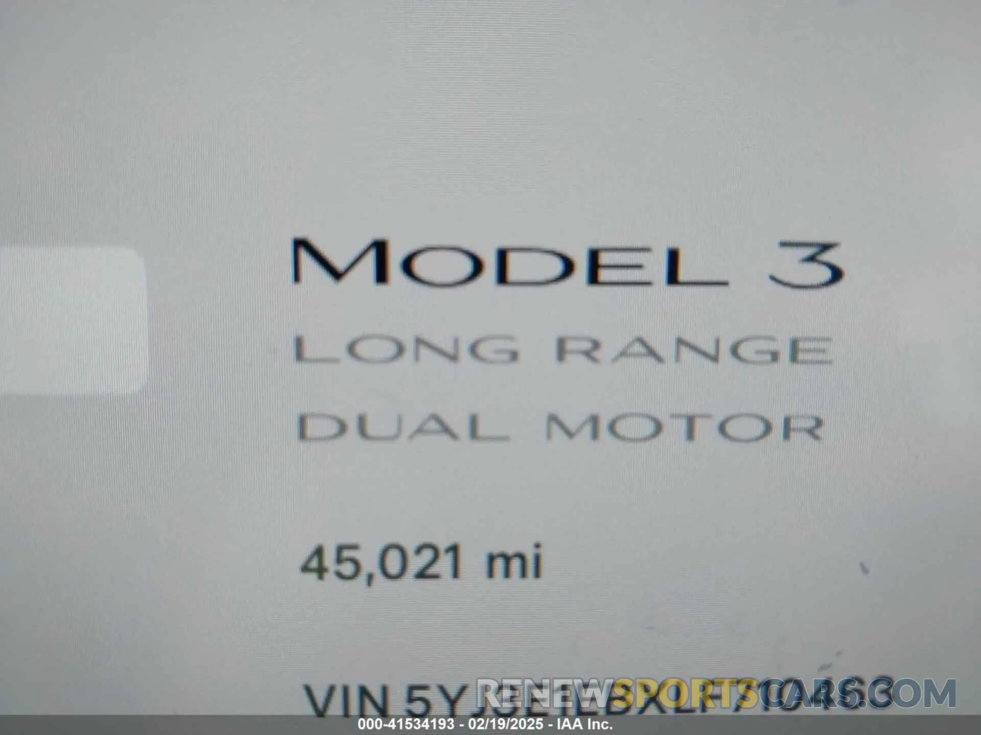 15 Photograph of a damaged car 5YJ3E1EBXLF710463 TESLA MODEL 3 2020