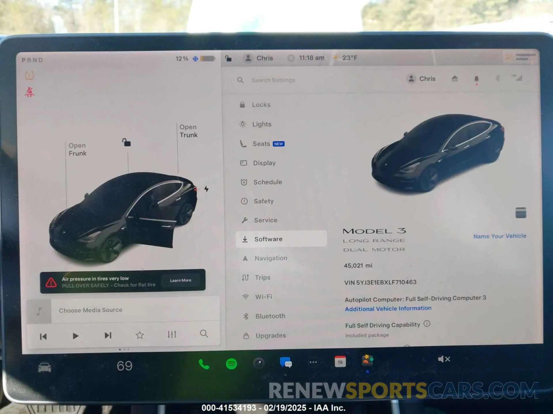 7 Photograph of a damaged car 5YJ3E1EBXLF710463 TESLA MODEL 3 2020