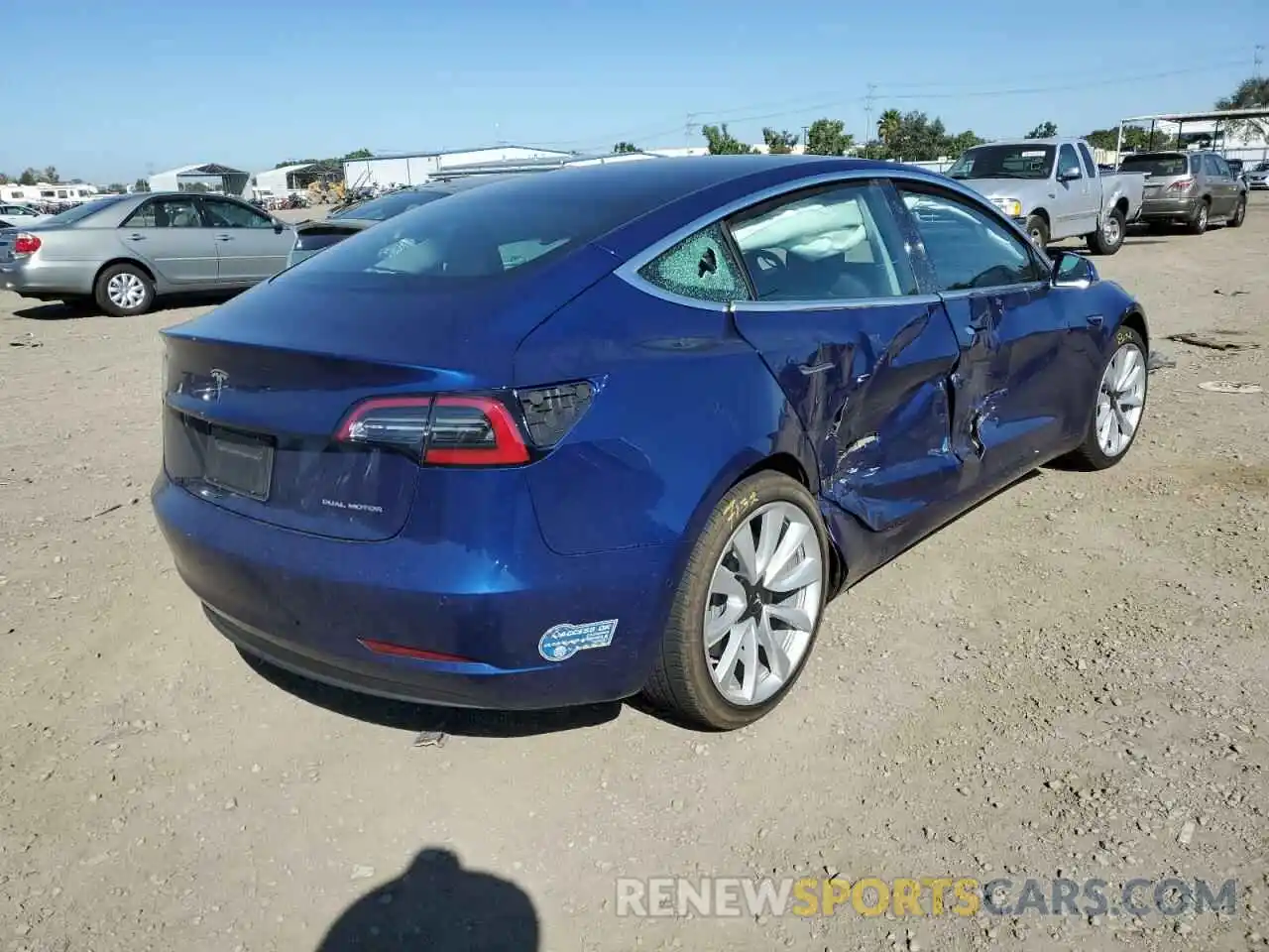 4 Photograph of a damaged car 5YJ3E1EBXLF712147 TESLA MODEL 3 2020