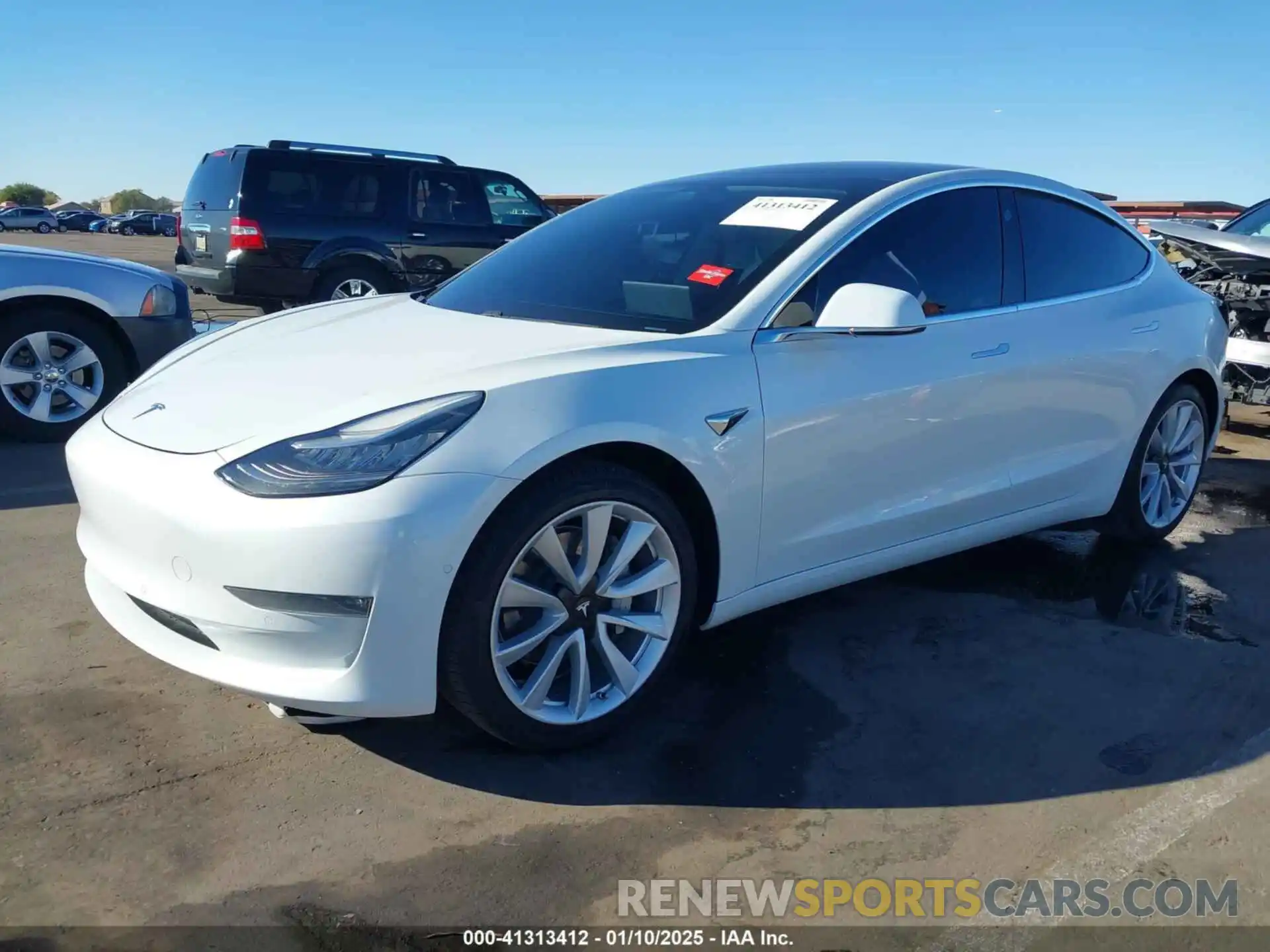 2 Photograph of a damaged car 5YJ3E1EBXLF713024 TESLA MODEL 3 2020