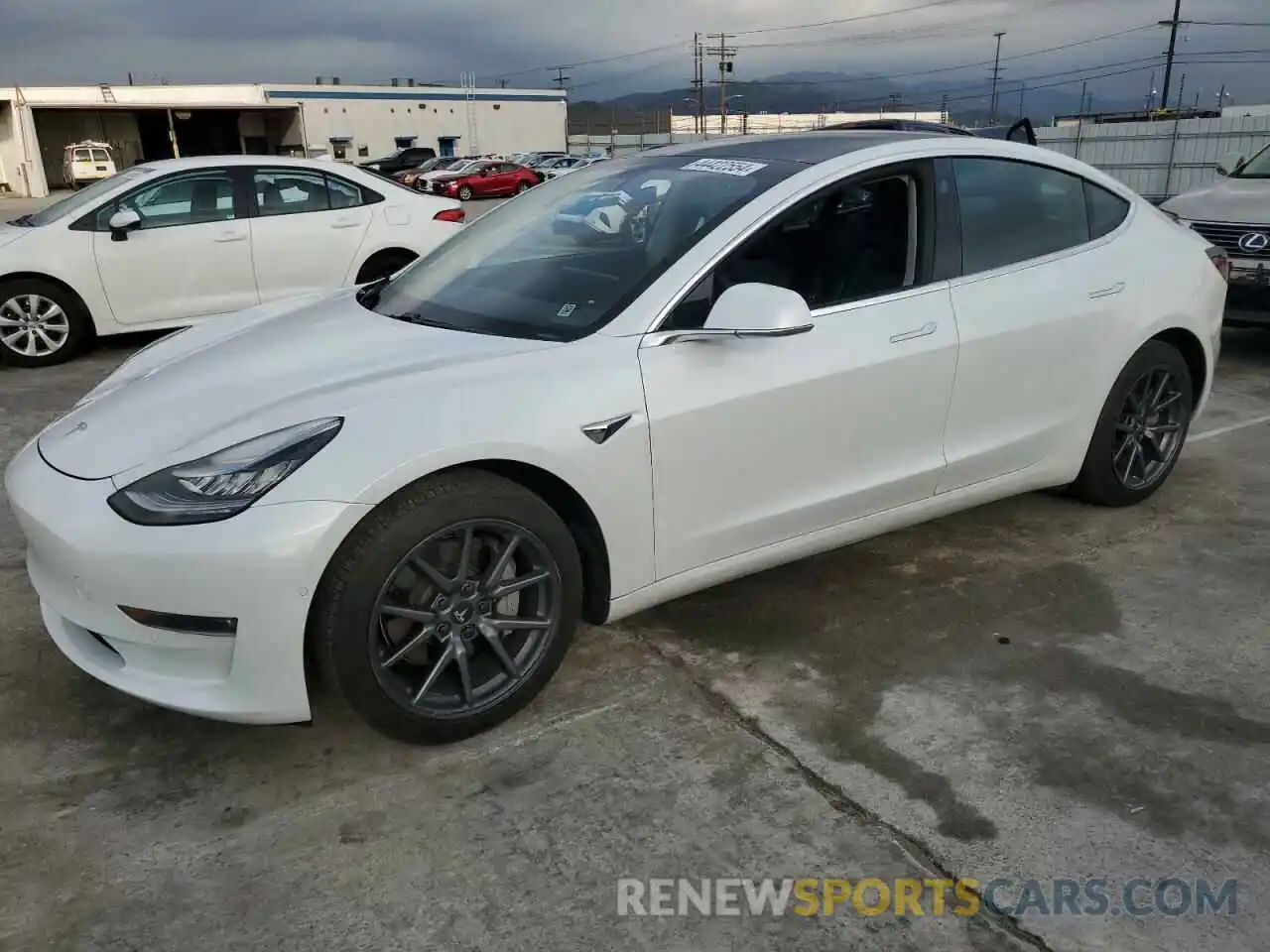 1 Photograph of a damaged car 5YJ3E1EBXLF746475 TESLA MODEL 3 2020