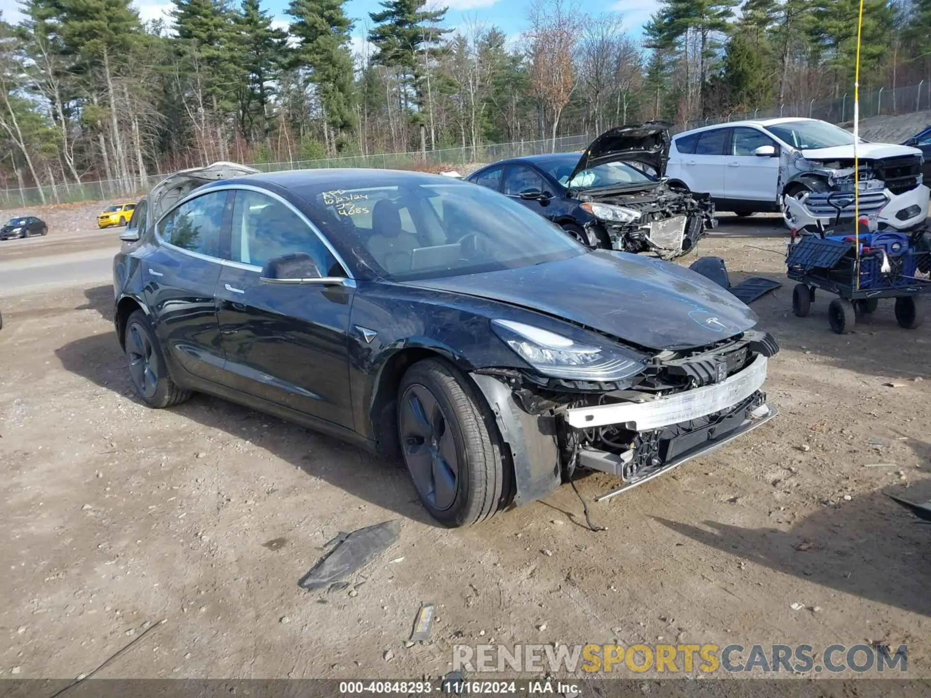 1 Photograph of a damaged car 5YJ3E1EBXLF764085 TESLA MODEL 3 2020