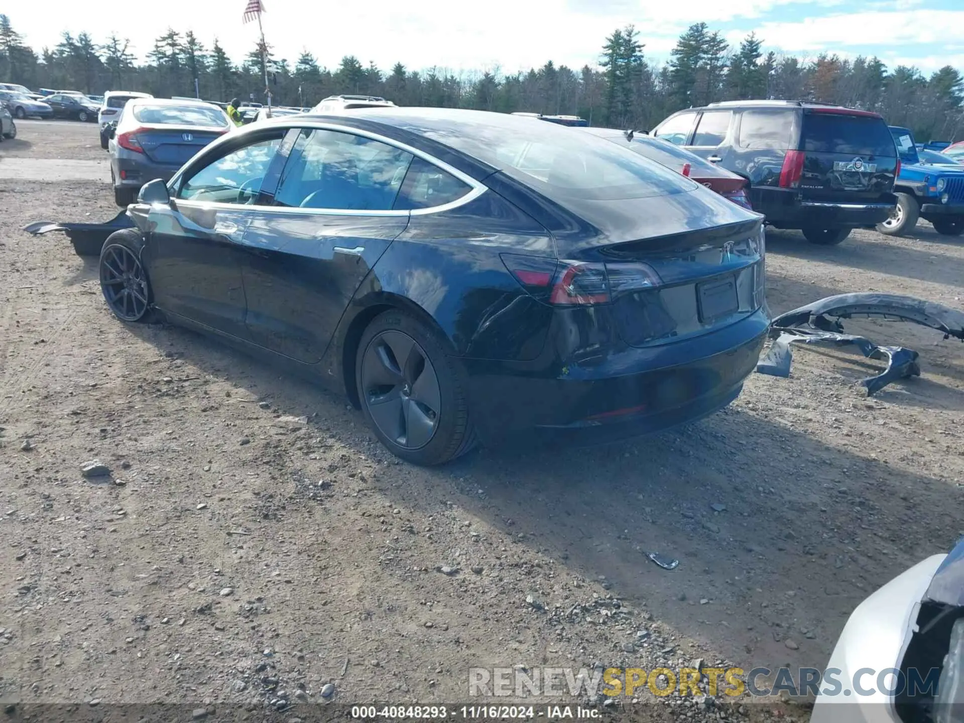 3 Photograph of a damaged car 5YJ3E1EBXLF764085 TESLA MODEL 3 2020