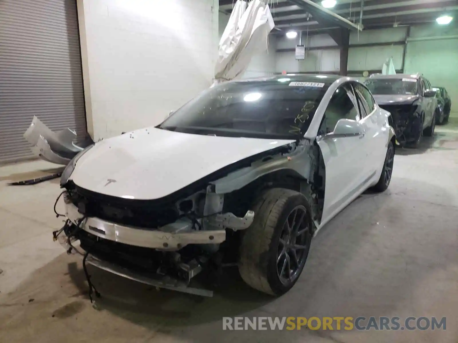 2 Photograph of a damaged car 5YJ3E1EBXLF787852 TESLA MODEL 3 2020