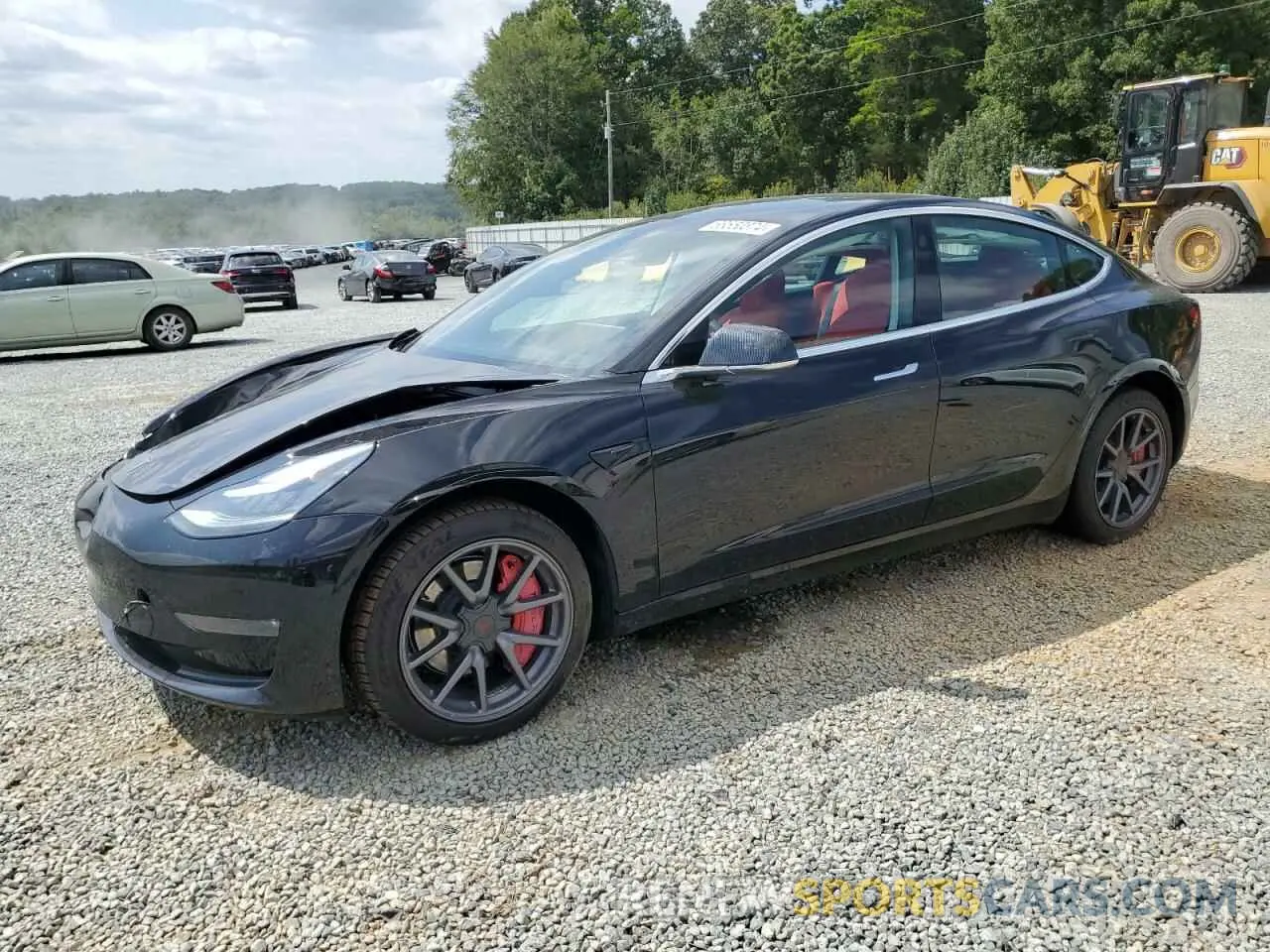 1 Photograph of a damaged car 5YJ3E1EBXLF794624 TESLA MODEL 3 2020