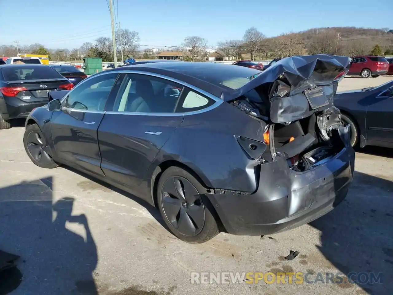 2 Photograph of a damaged car 5YJ3E1EBXLF794798 TESLA MODEL 3 2020