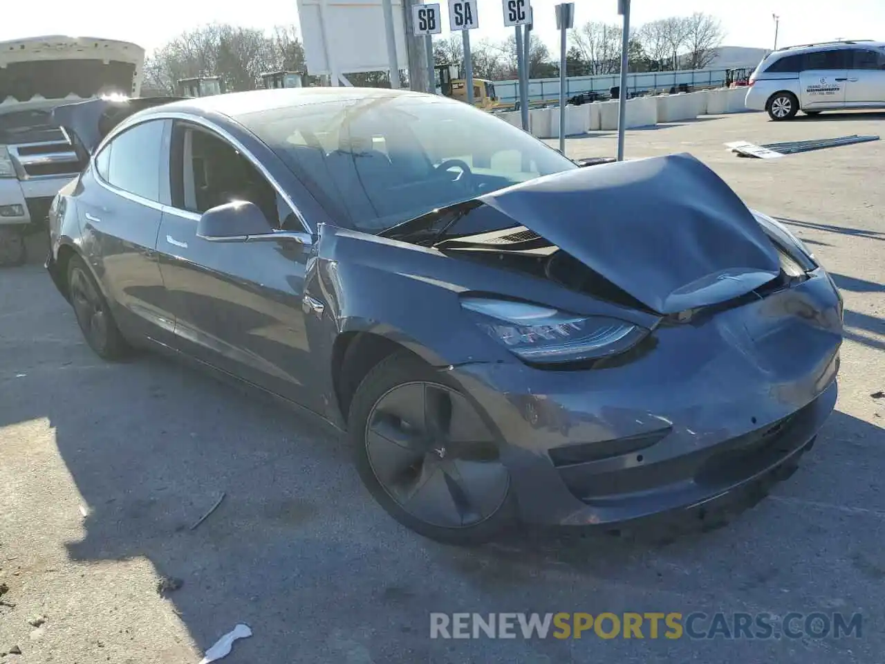 4 Photograph of a damaged car 5YJ3E1EBXLF794798 TESLA MODEL 3 2020