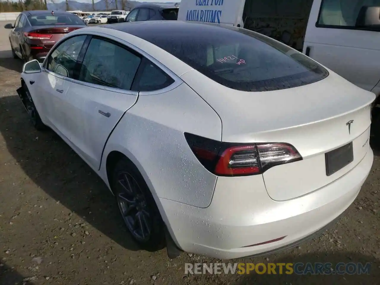 3 Photograph of a damaged car 5YJ3E1EBXLF801006 TESLA MODEL 3 2020