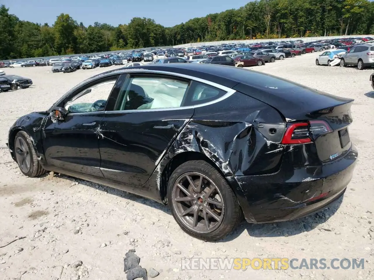2 Photograph of a damaged car 5YJ3E1EBXLF802916 TESLA MODEL 3 2020