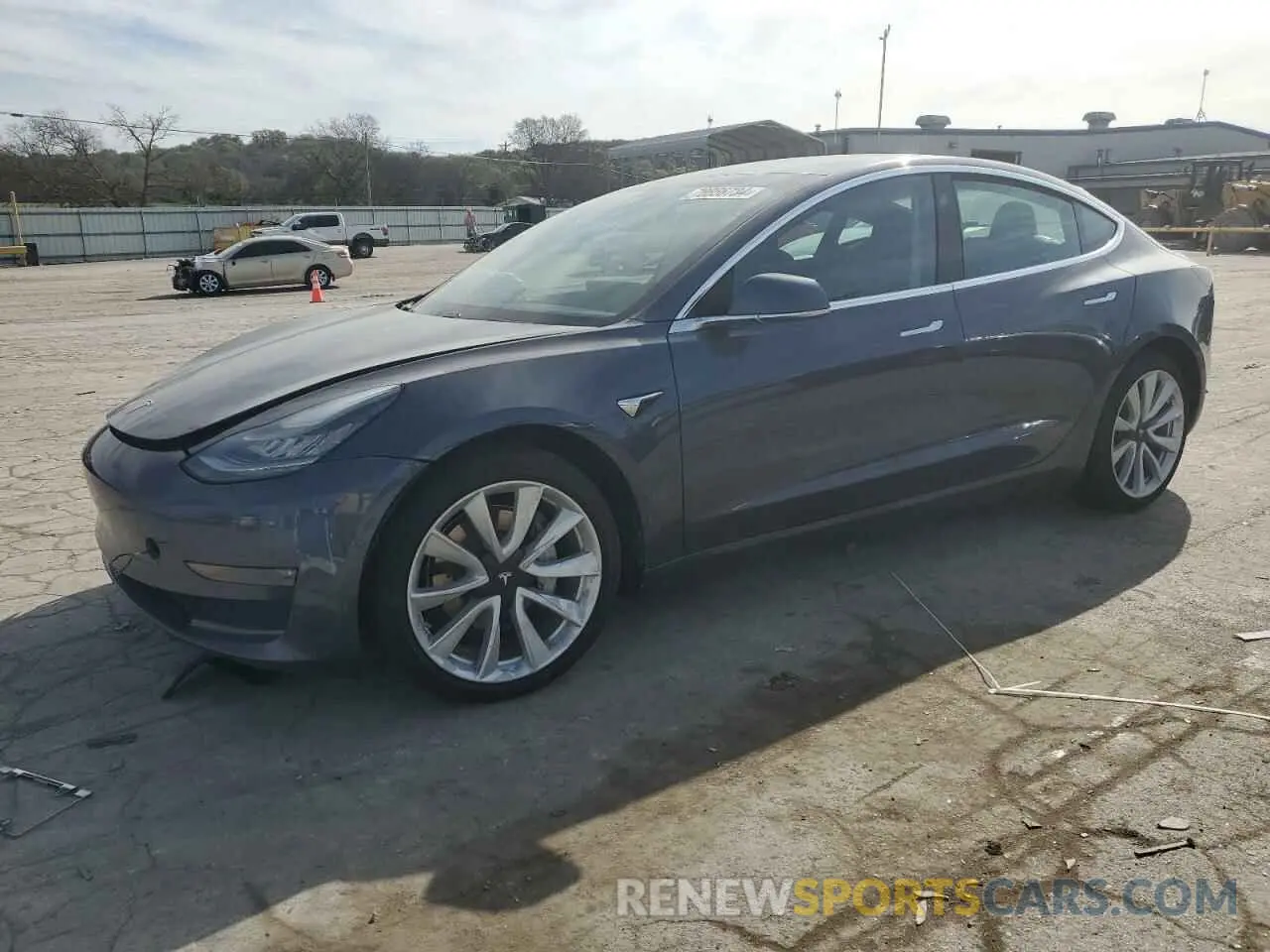 1 Photograph of a damaged car 5YJ3E1EBXLF807744 TESLA MODEL 3 2020