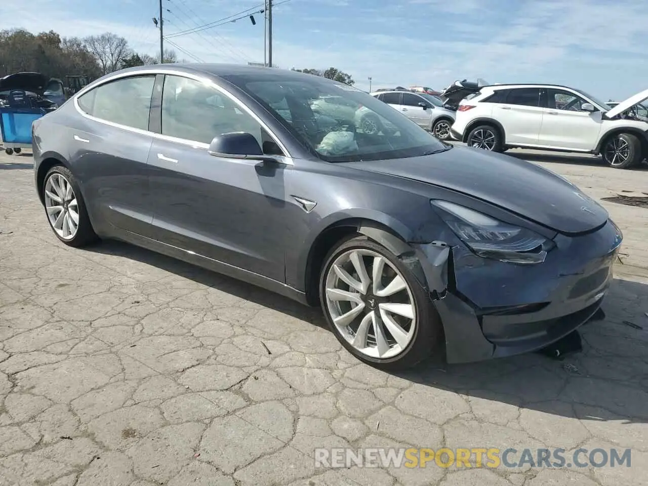 4 Photograph of a damaged car 5YJ3E1EBXLF807744 TESLA MODEL 3 2020