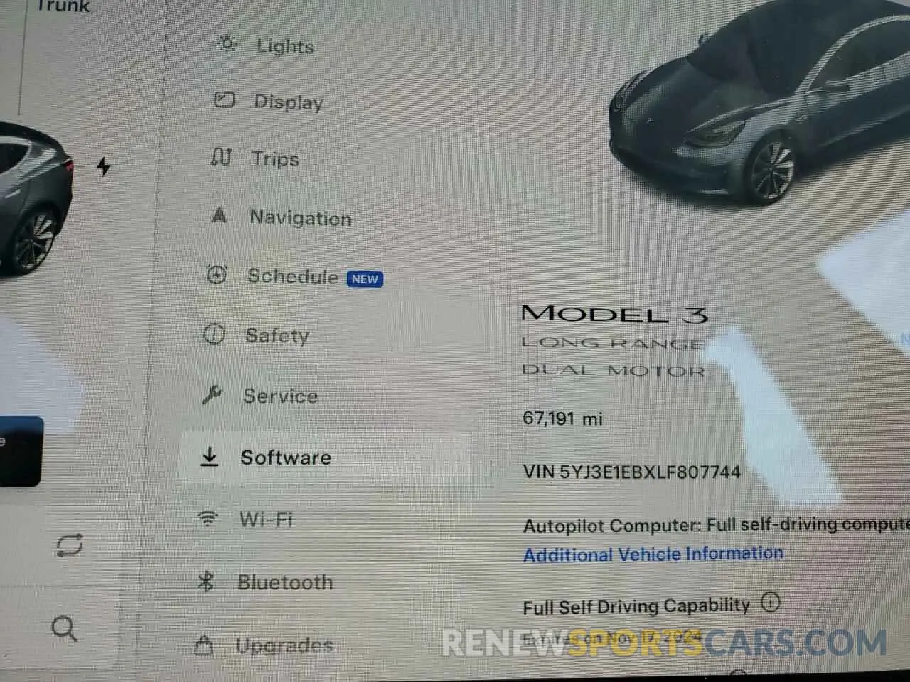 9 Photograph of a damaged car 5YJ3E1EBXLF807744 TESLA MODEL 3 2020