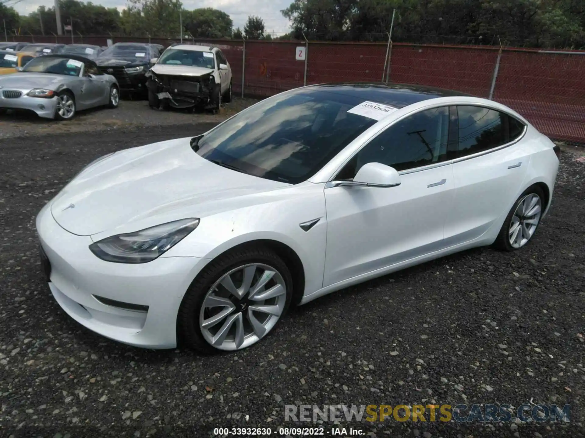 2 Photograph of a damaged car 5YJ3E1EC0LF587104 TESLA MODEL 3 2020