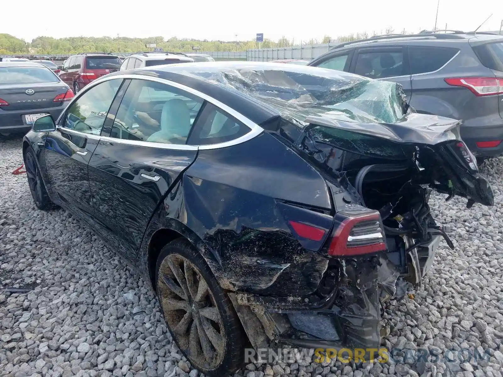 3 Photograph of a damaged car 5YJ3E1EC0LF603351 TESLA MODEL 3 2020