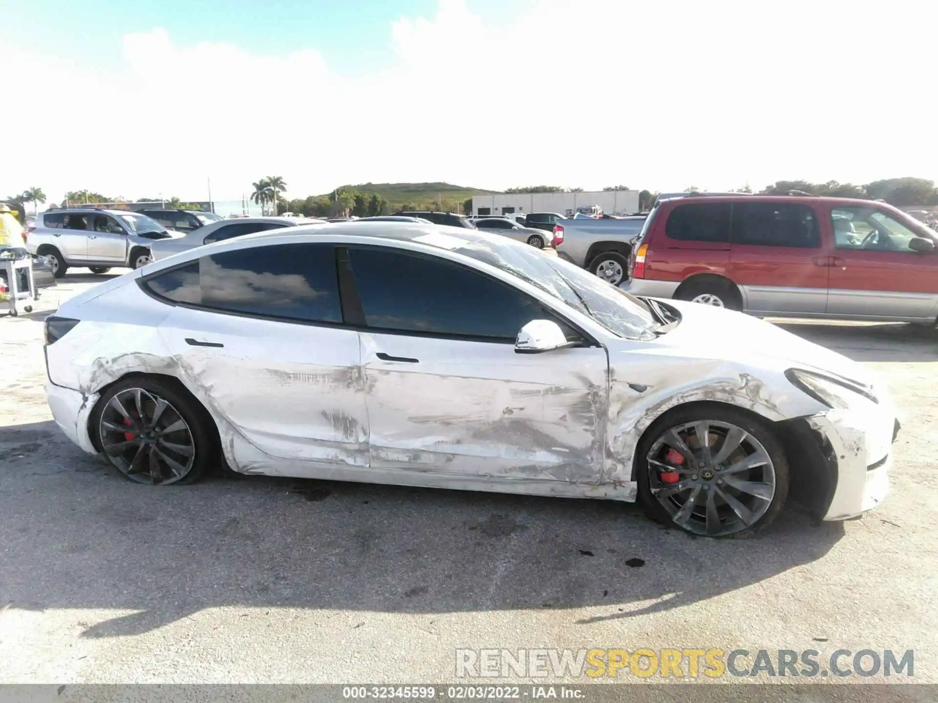 6 Photograph of a damaged car 5YJ3E1EC0LF642120 TESLA MODEL 3 2020