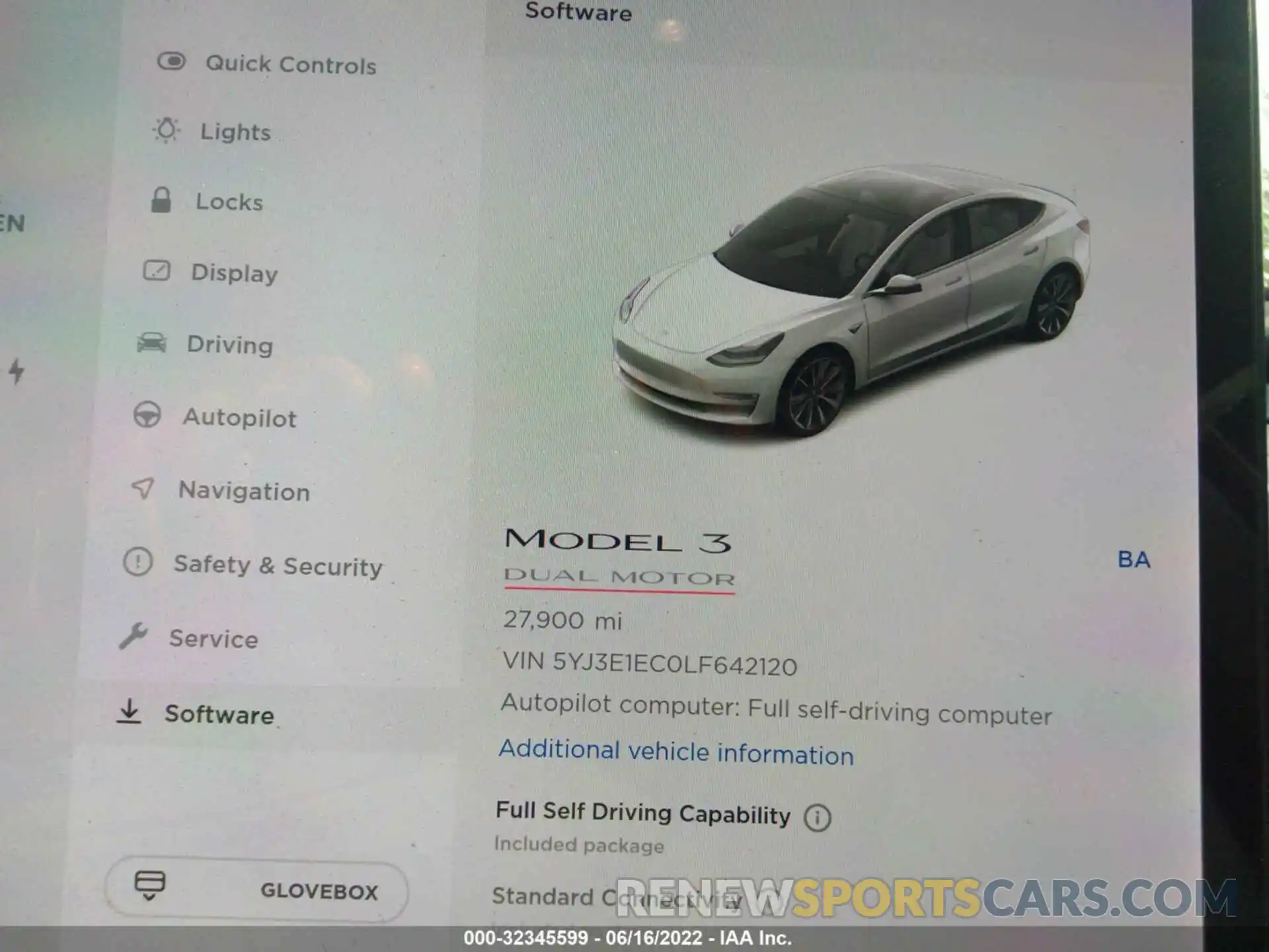 7 Photograph of a damaged car 5YJ3E1EC0LF642120 TESLA MODEL 3 2020