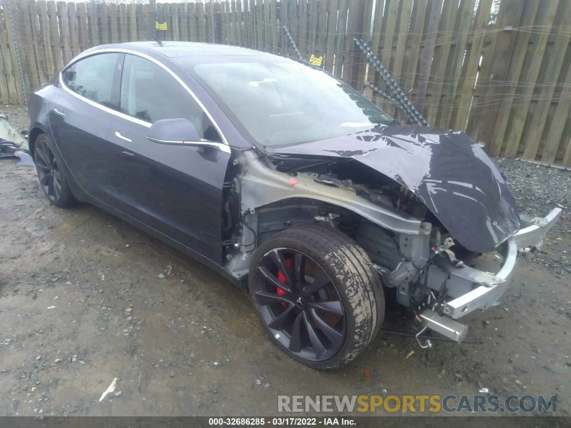 1 Photograph of a damaged car 5YJ3E1EC0LF721190 TESLA MODEL 3 2020