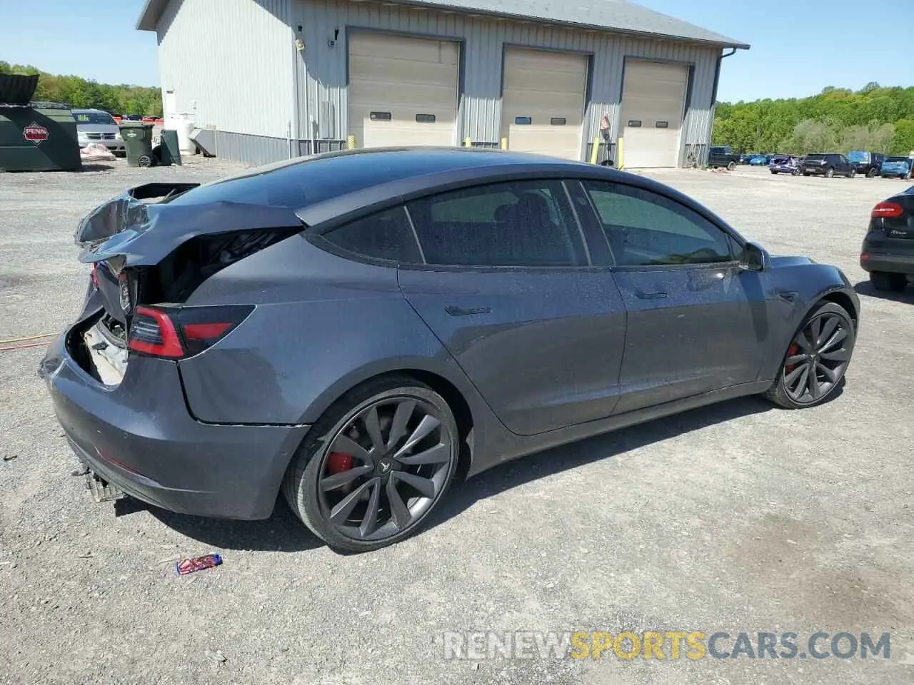 3 Photograph of a damaged car 5YJ3E1EC1LF713406 TESLA MODEL 3 2020