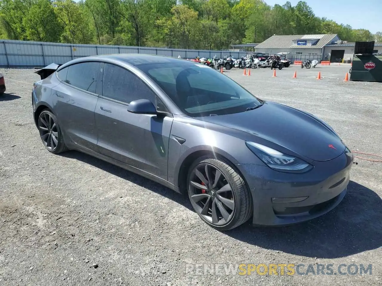 4 Photograph of a damaged car 5YJ3E1EC1LF713406 TESLA MODEL 3 2020