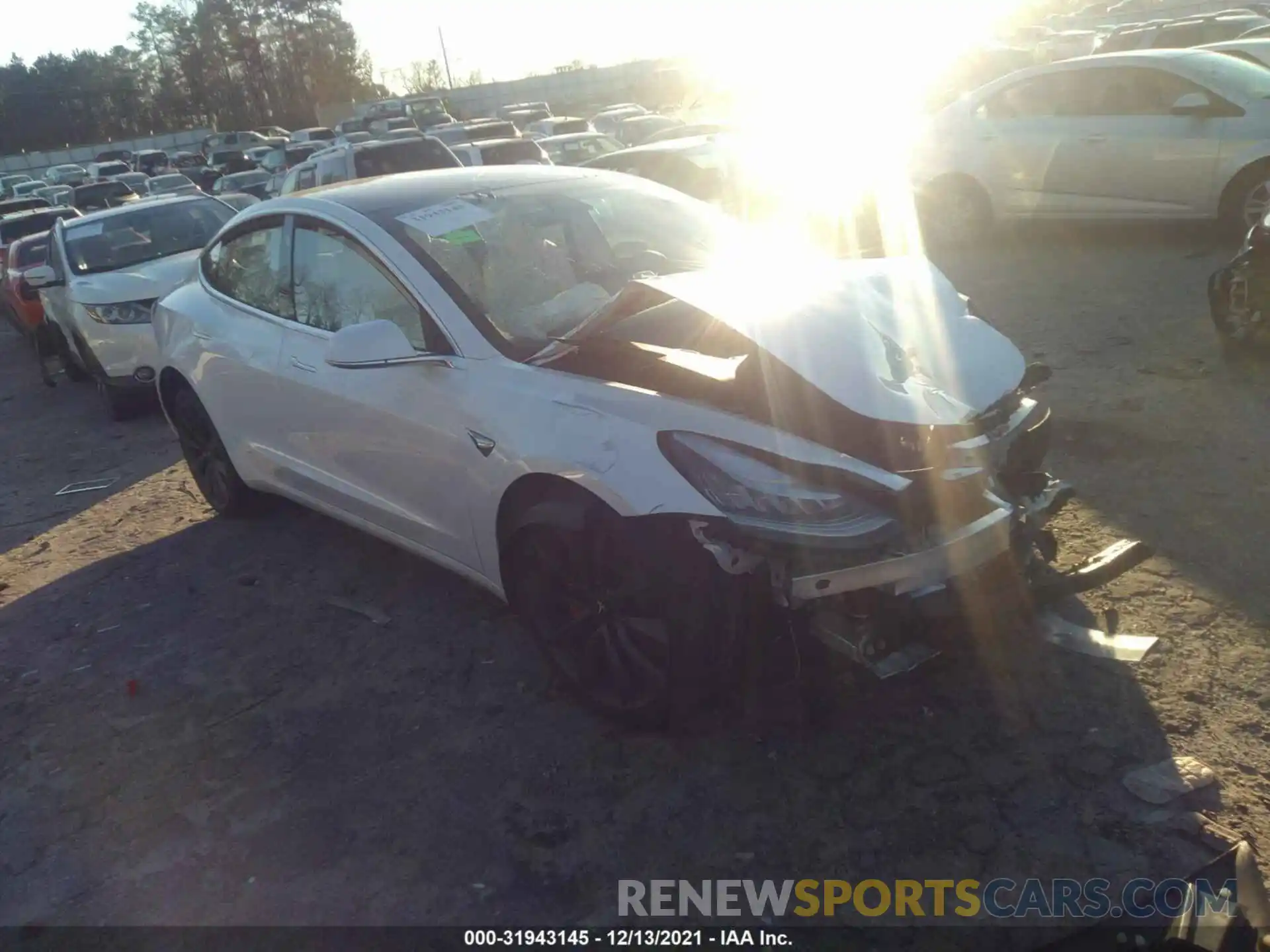 1 Photograph of a damaged car 5YJ3E1EC1LF736412 TESLA MODEL 3 2020