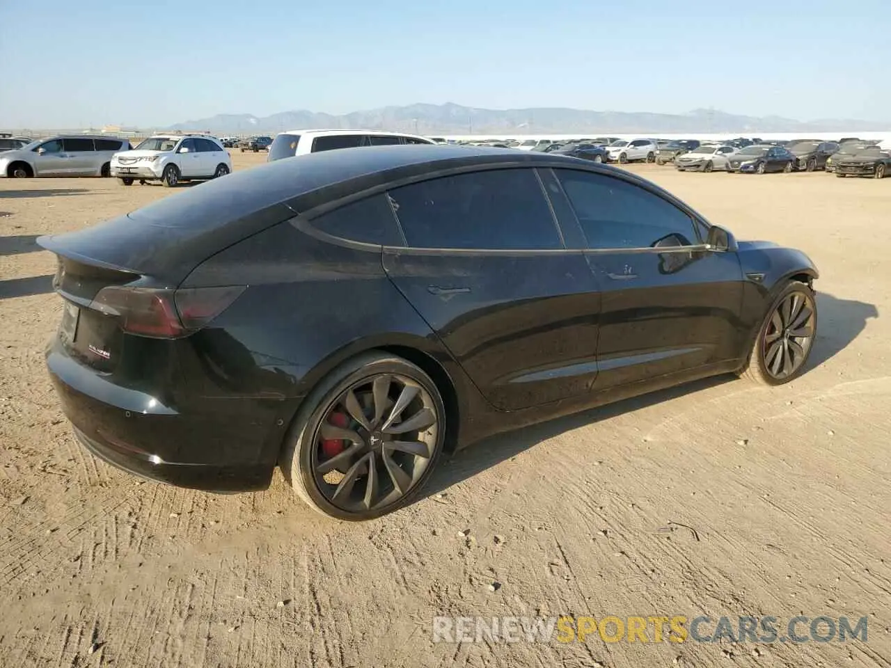3 Photograph of a damaged car 5YJ3E1EC1LF742789 TESLA MODEL 3 2020