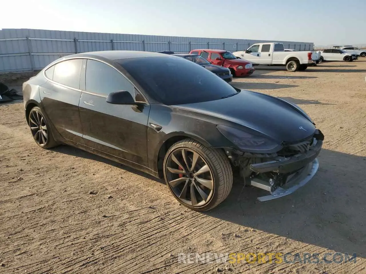 4 Photograph of a damaged car 5YJ3E1EC1LF742789 TESLA MODEL 3 2020
