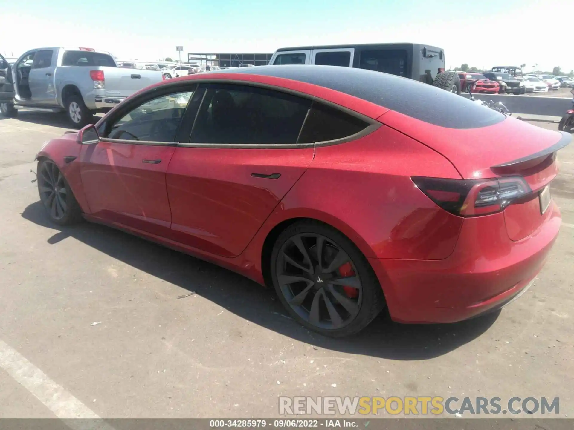 3 Photograph of a damaged car 5YJ3E1EC1LF800156 TESLA MODEL 3 2020