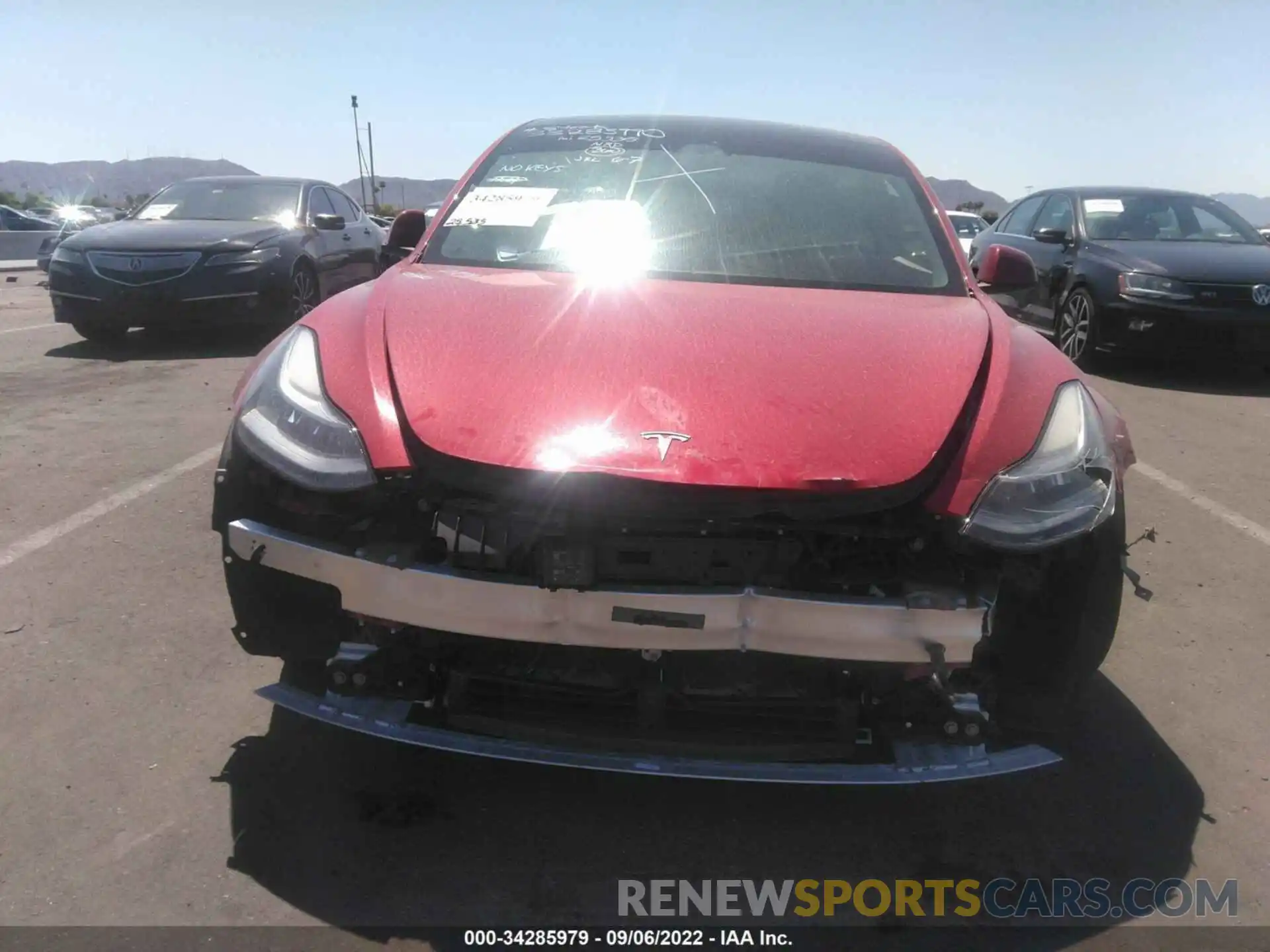 6 Photograph of a damaged car 5YJ3E1EC1LF800156 TESLA MODEL 3 2020