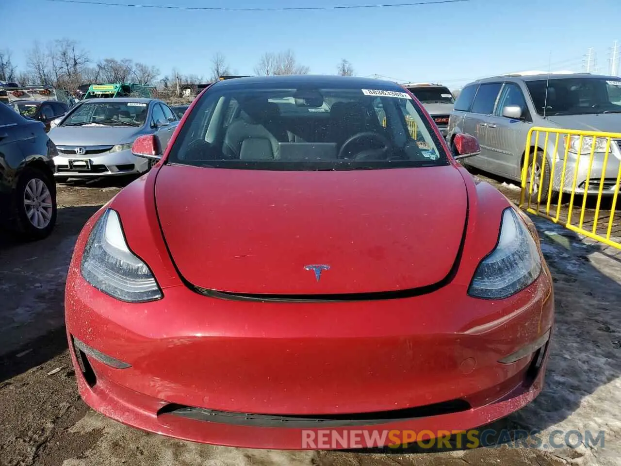 5 Photograph of a damaged car 5YJ3E1EC2LF586763 TESLA MODEL 3 2020